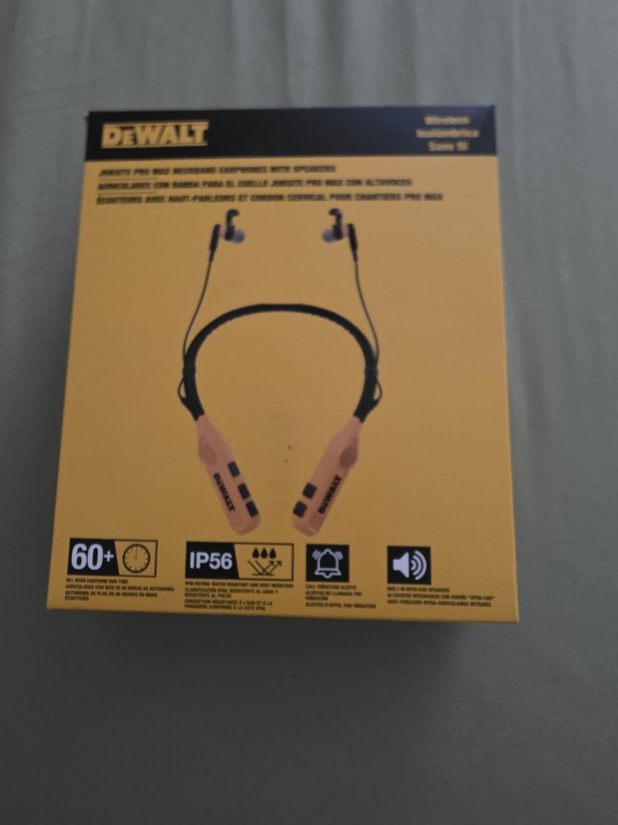 DEWALT Heavy Duty Black Edition 2-in-1 Neckband Bluetooth Headphones customer photo 2