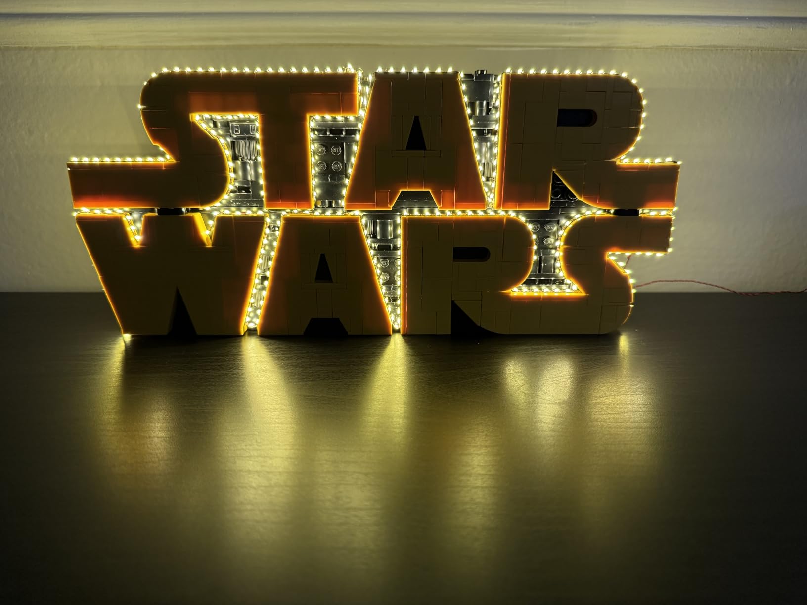 LEGO Star Wars Brick-Built Star Wars Logo - Building Set for Adults 18+ - Star Wars Gift Idea for Birthdays - Collectible DIY Model Kit - Home Decor Idea for Fans of The Movie Series - 75407 customer photo 2