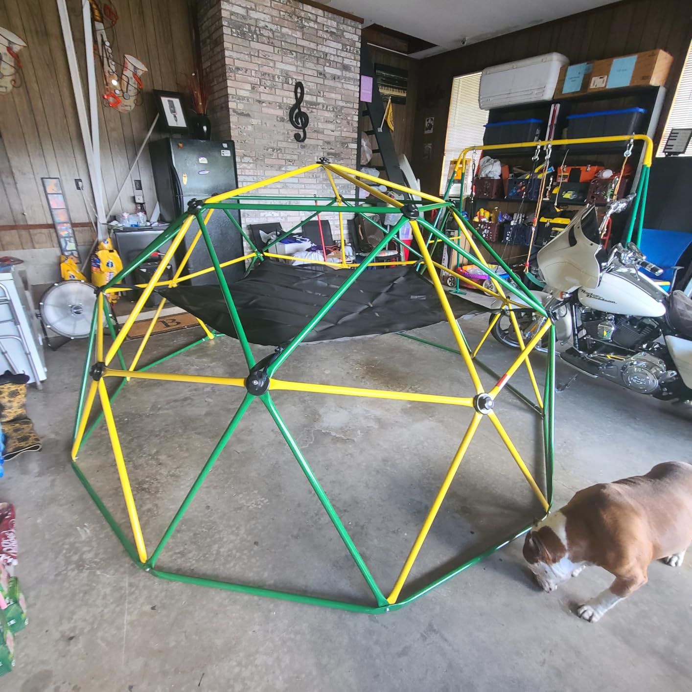 Amictoy Climbing Dome with Hammock and Swing, 10FT Backyard Jungle Gym customer photo 2