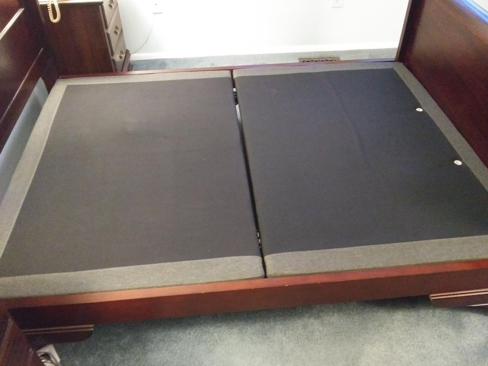 Adjustable Bed Frame Queen with Massage -Wireless Remote Electric Power Bed Foundation Under-Bed Lighting | Zero Gravity | USB PortsX2 | Height Adjustable Legs customer photo 2