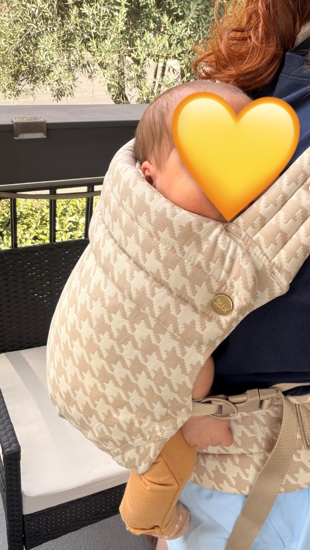 Mabē Monarch Ergonomic Baby Carrier – Premium Cotton Soft Structured Newborn to Toddler Carrier with Hip-Healthy Design, 3 Carry Positions (9-46 lbs), Lightweight & Breathable, (Evergreen) customer photo 1
