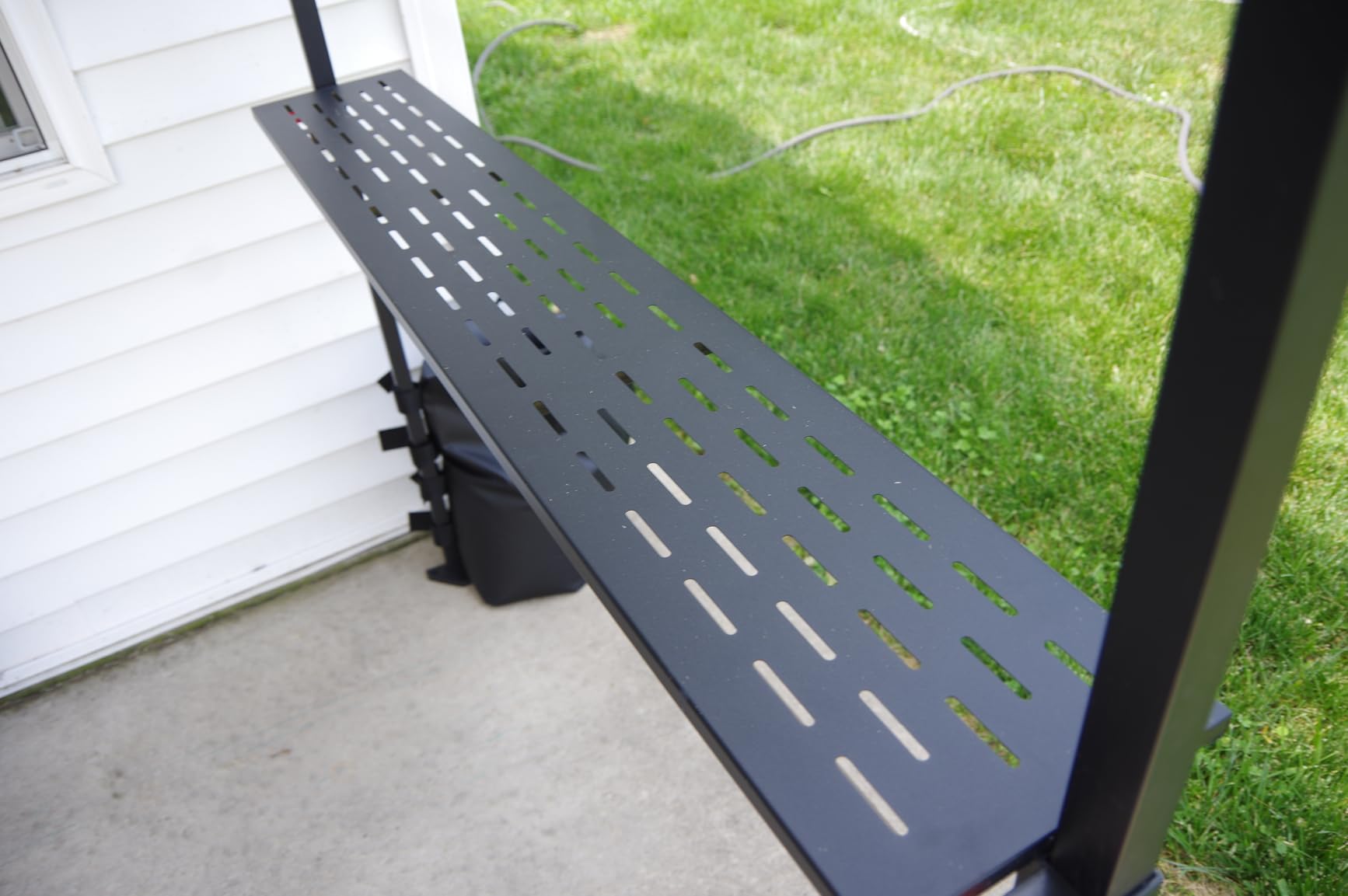 ABCCANOPY 8x5 Pop Up BBQ Grill Gazebo with Lights & Sidewall, Deep Gray customer photo 1
