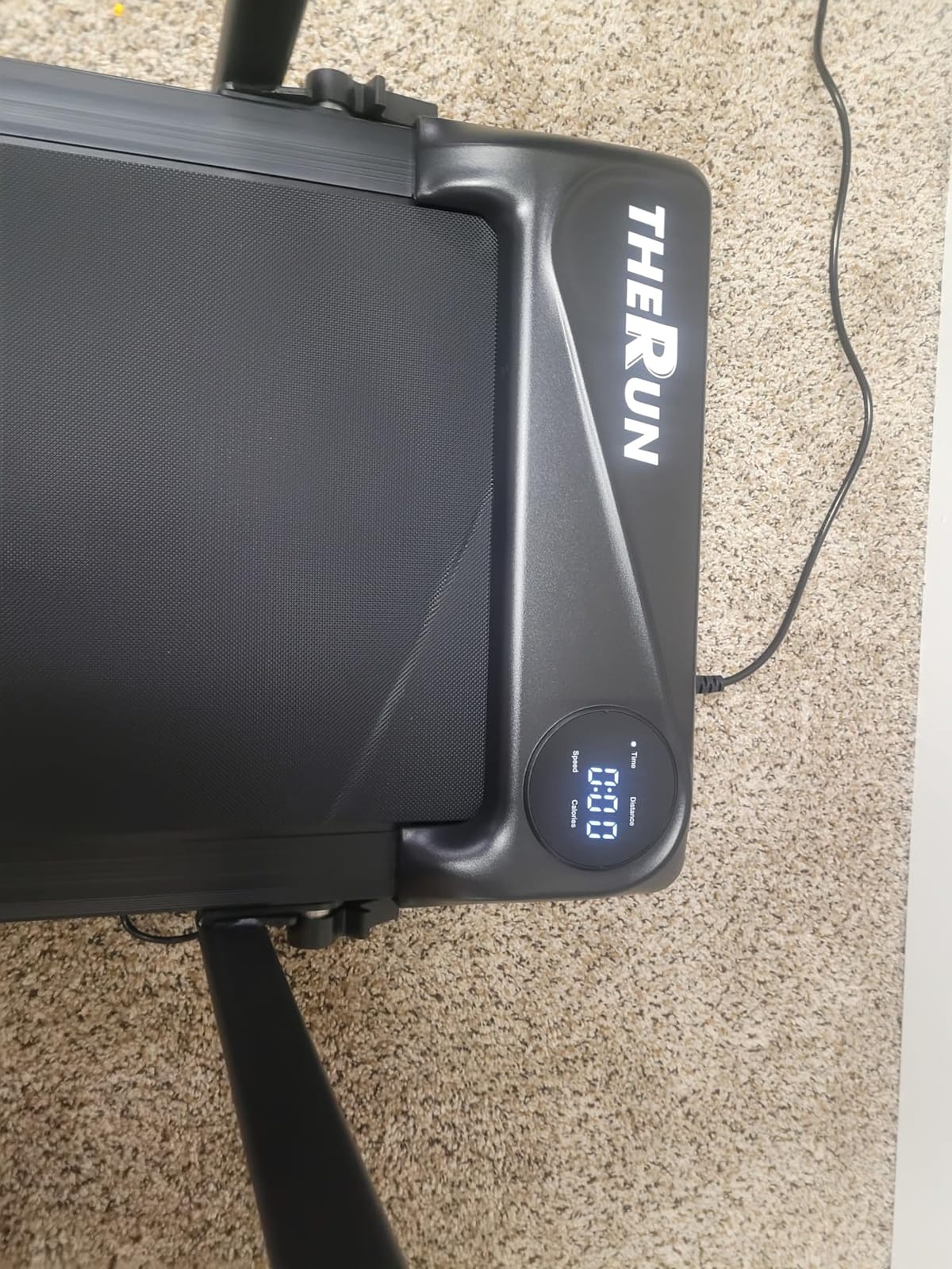 THERUN Walking Pad with Handle Bar, 2 in 1 Under Desk Portable Treadmill customer photo 2