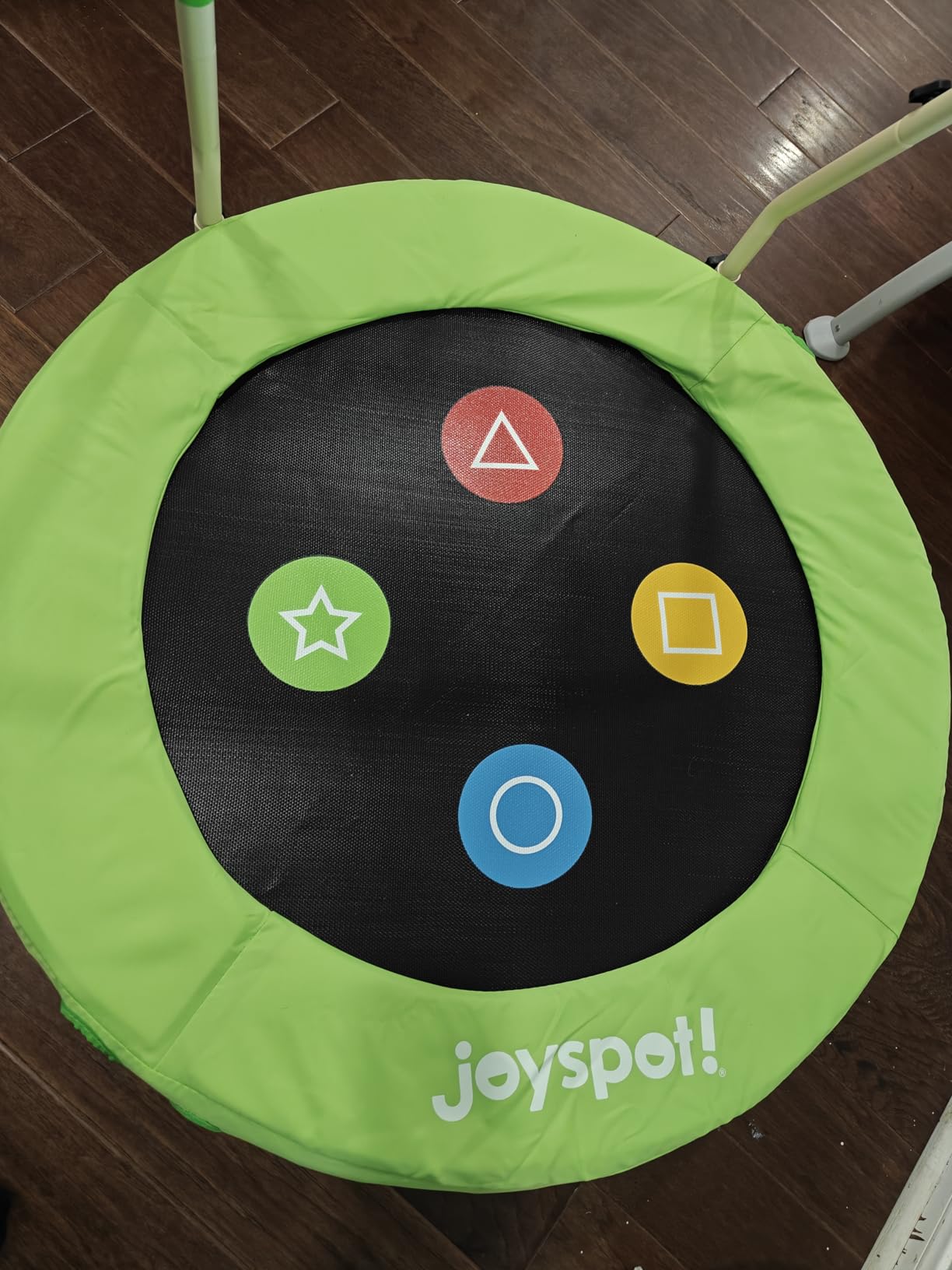 36-Inch Toddler Trampoline with Adjustable Bar, 3FT Foldable Mini Rebounder customer photo 1