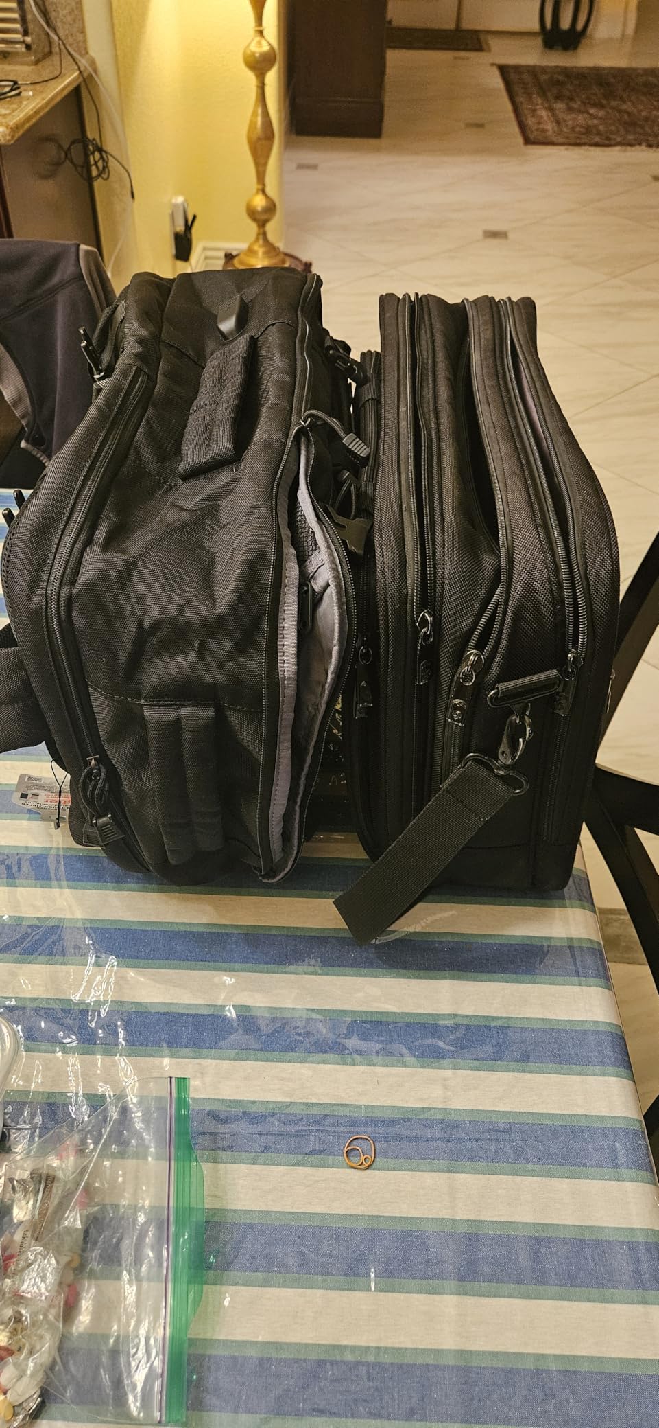MOZETO TSA Approved Carry On Backpack, Extra Large Tactical Travel Backpack for Men, Airplane Approved Weekender Bag for Flight (Black) customer photo 1