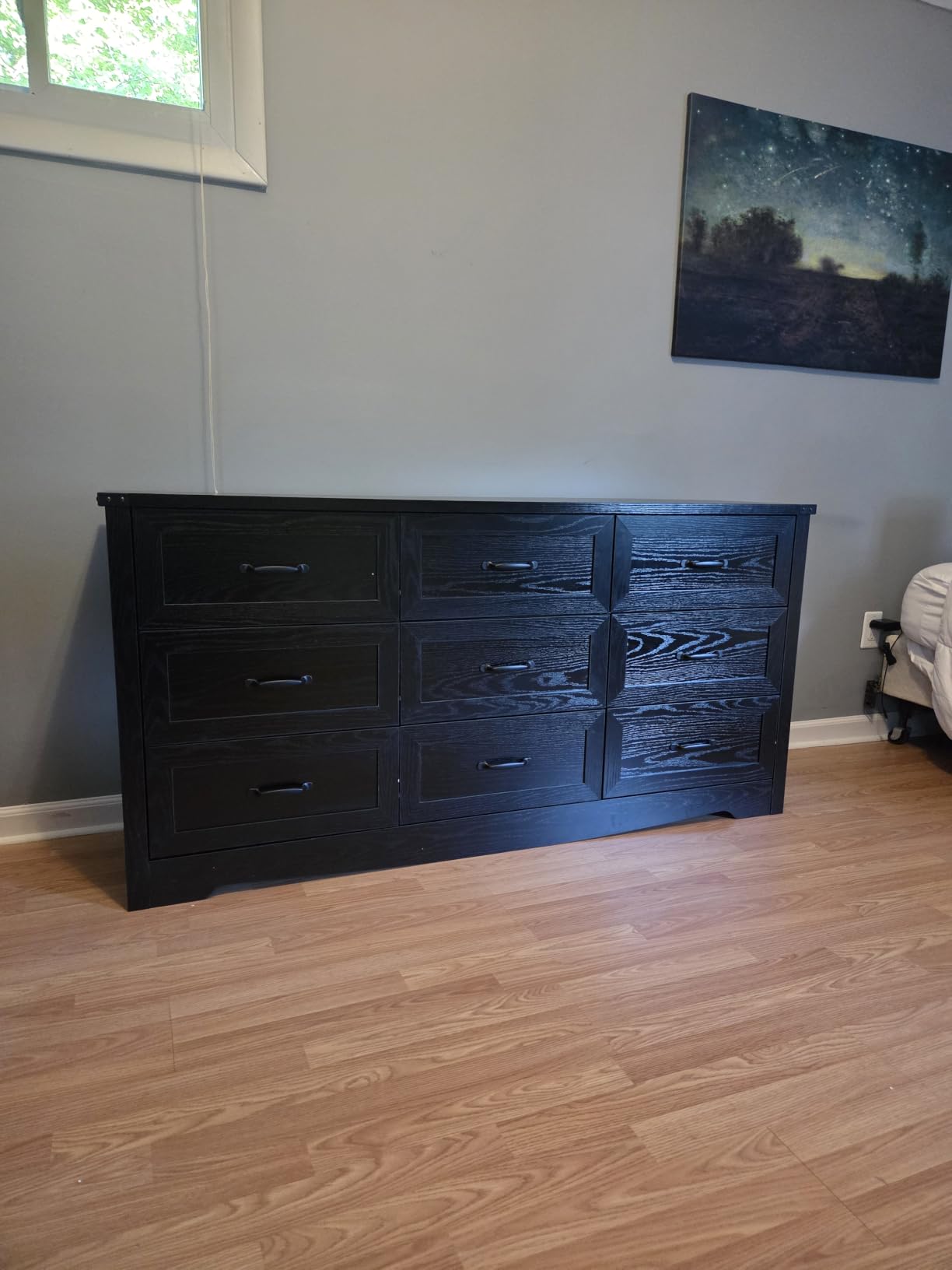 BORNOON Tall 6-Drawer Dresser for Bedroom, Modern Wooden Chest of Drawers with Metal Handles, Anti-Tipping Design, Sturdy and Stable Storage Organizer for Living Room, Entryway, Home Office customer photo 2