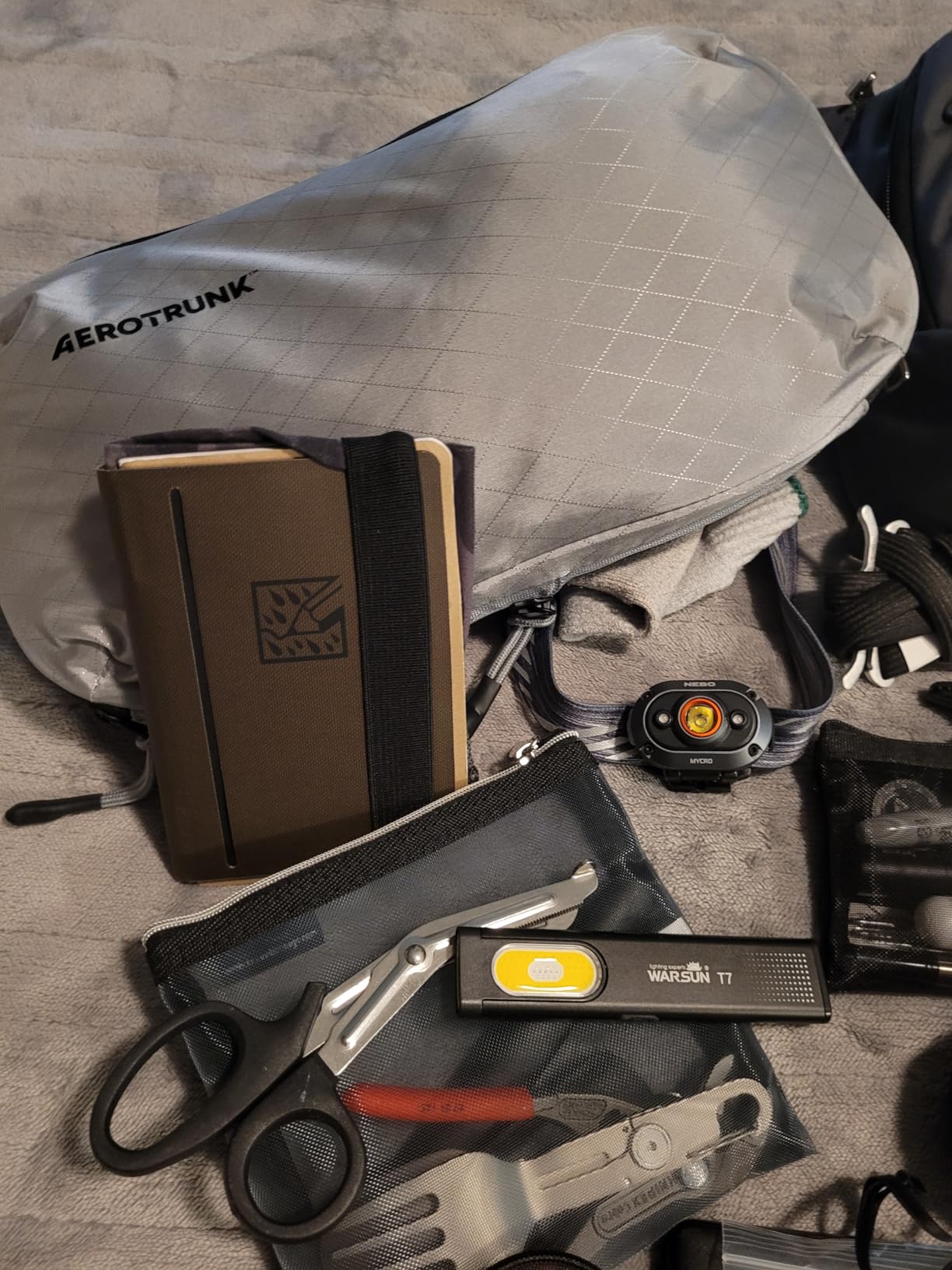 Aerotrunk Ultralight Compression Packing Cubes for Travel, 6-Pack, Grey customer photo 2