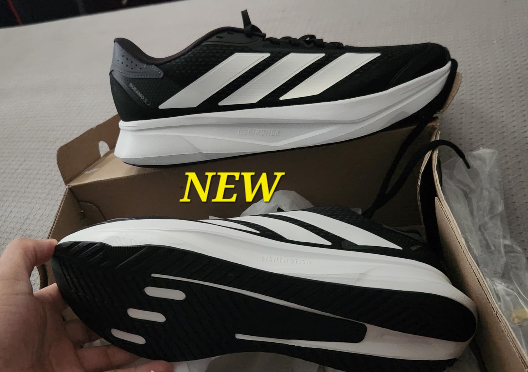 adidas Mens Duramo Sl 2 Running Sneakers Shoes - Blue customer photo 2