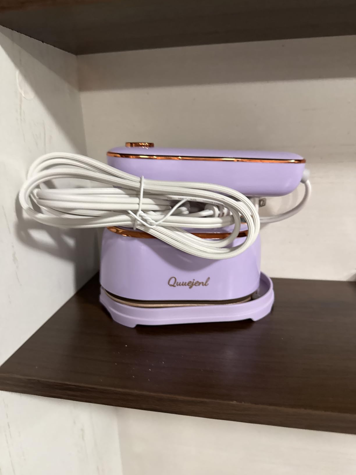 Travel Steamer Iron for Clothes Mini - Portable Ironing Machine Travel Small Size Portable Steamer Travel College Dorm Home Essentials (Purple) customer photo 1