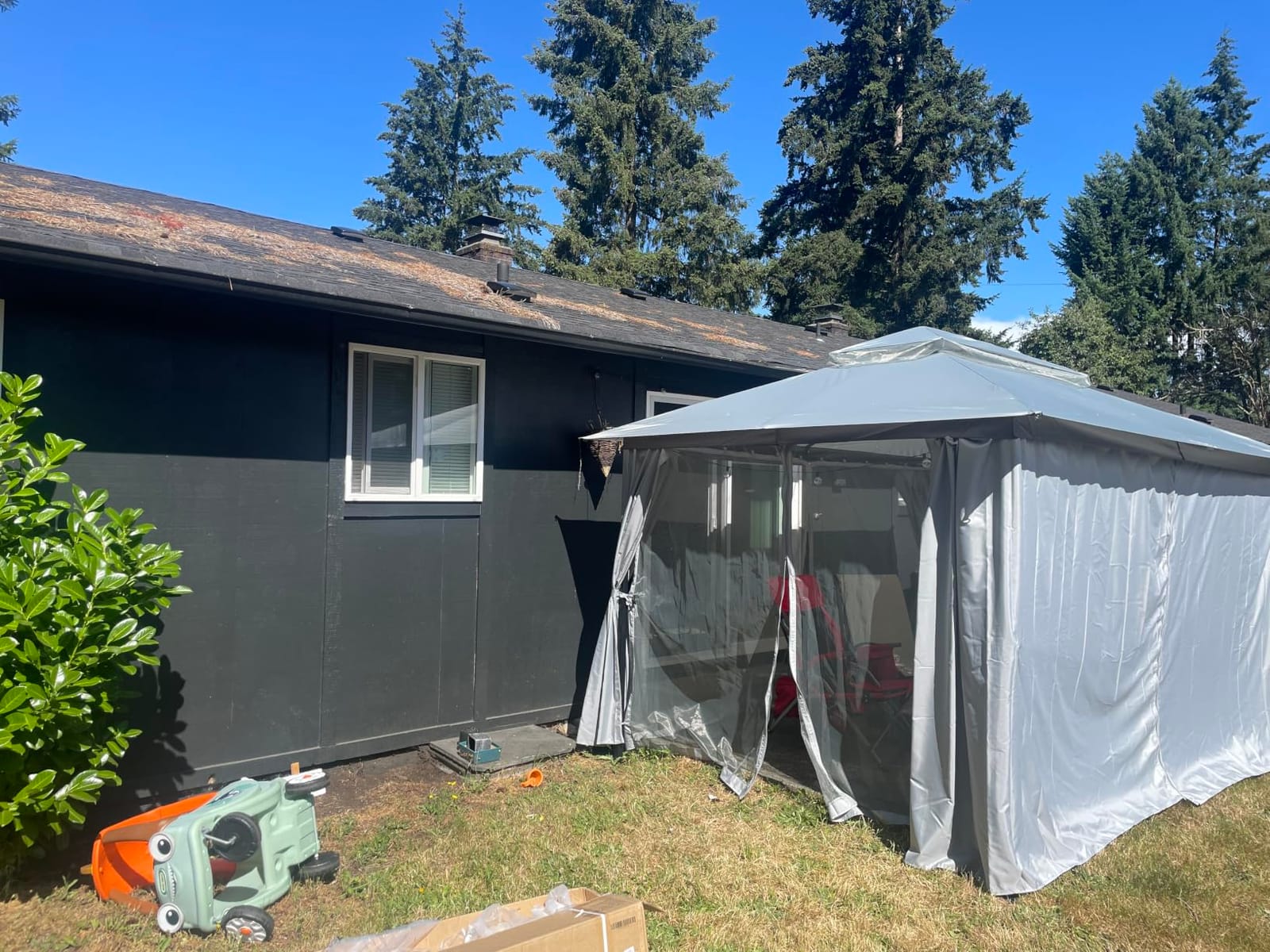 LAUSAINT HOME 12x12 Gazebo Canopy with Netting, Curtains & Double Roof customer photo 1