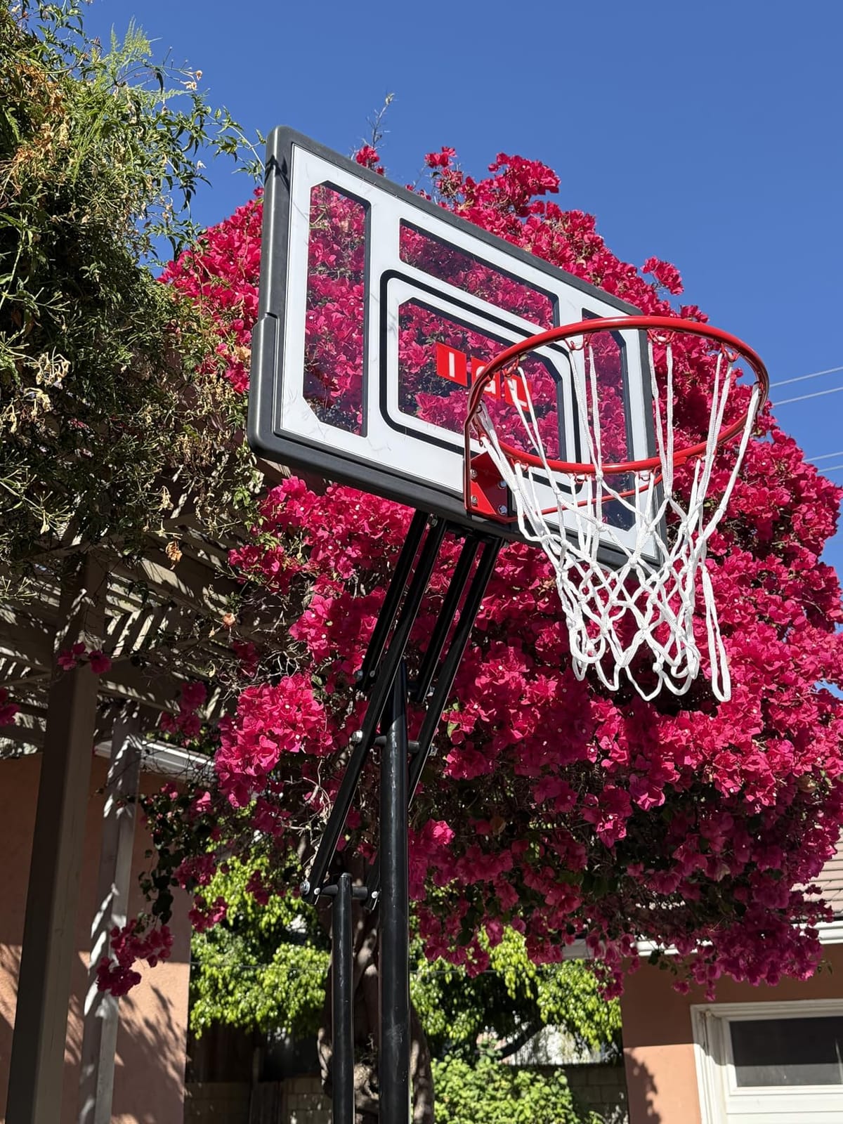 IGL Kids Basketball Hoop Outdoor | 4-8.5ft Adjustable Height | 33
