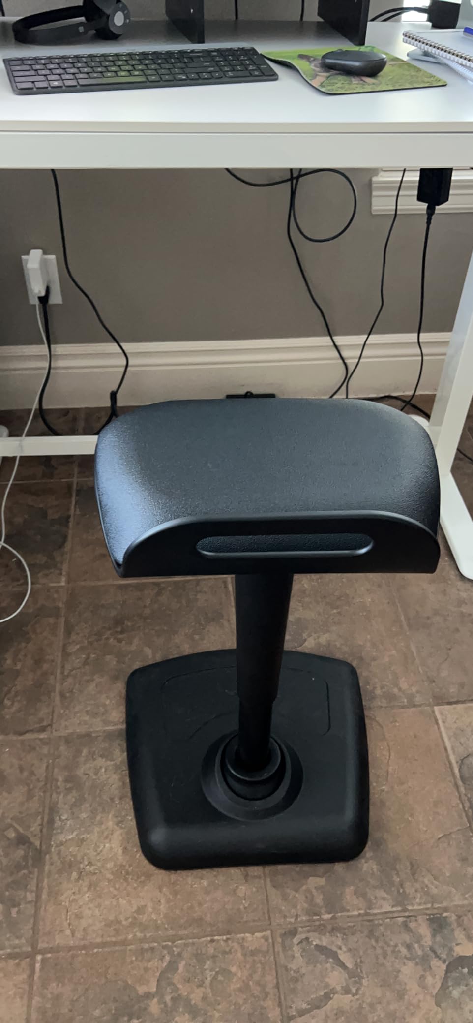 Vari Balance Stool – Ergonomic Desk Chair – Black/Cool Grey customer photo 2