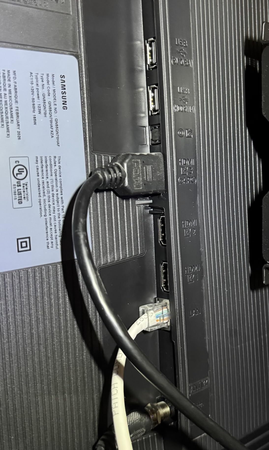 Samsung QN70H customer photo 2