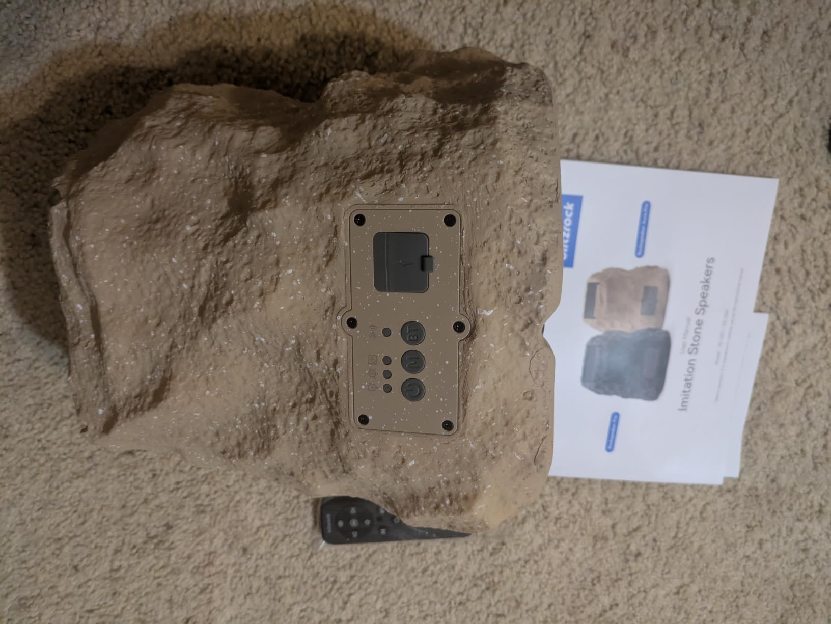 BlitzRock Outdoor Rock Speakers with 7-Color LED Lights, Hi-Fi Sound customer photo 2
