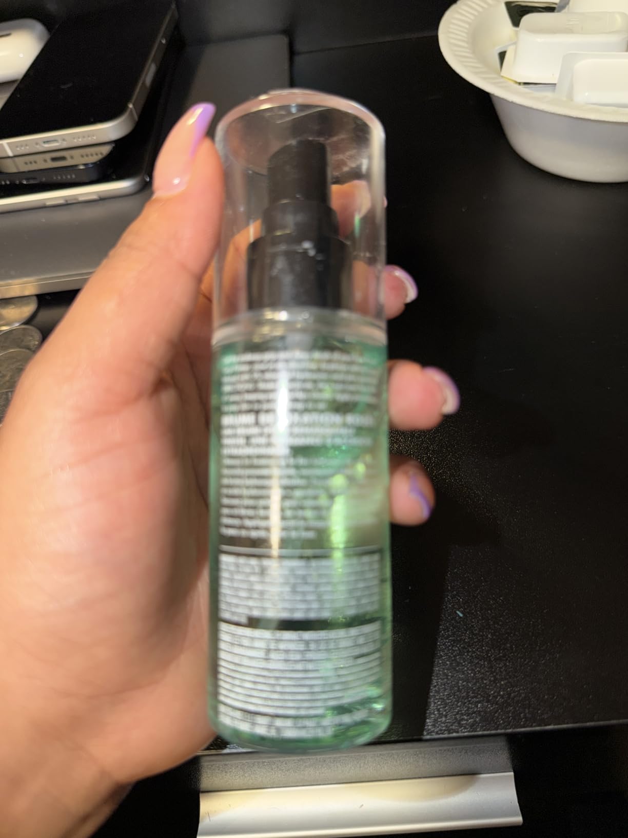 e.l.f. Power Grip Rosé Setting Spray, Bright & Glassy Finish, Pearl Powder customer photo 2