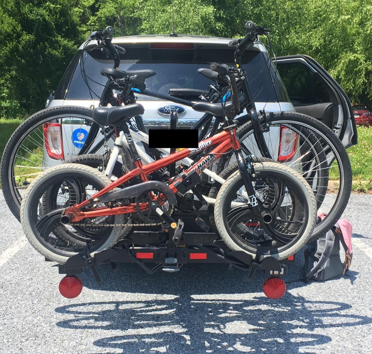 Saris Freedom Hitch Rack – Lightweight Platform Bike Carrier for Car, SUV & Truck – No Frame Contact, Anti-Wobble, E-Bike Compatible – 2 or 4 Bike customer photo 2