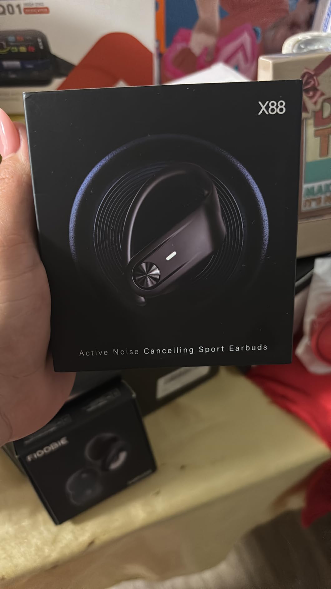 TAGRY Hybrid Active Noise Cancelling Wireless Ear Buds 80 Hrs Playtime Hi-Res Stereo Quality Bluetooth Earbuds with Transparency Mode Headphones Bluetooth Earhooks ANC Earphones for Work customer photo 1