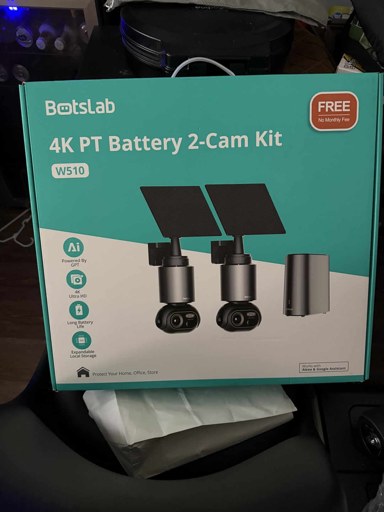 BOTSLAB 4K Security Camera Wireless Outdoor, 4 Cam-Kit, 32GB Local Storage customer photo 1