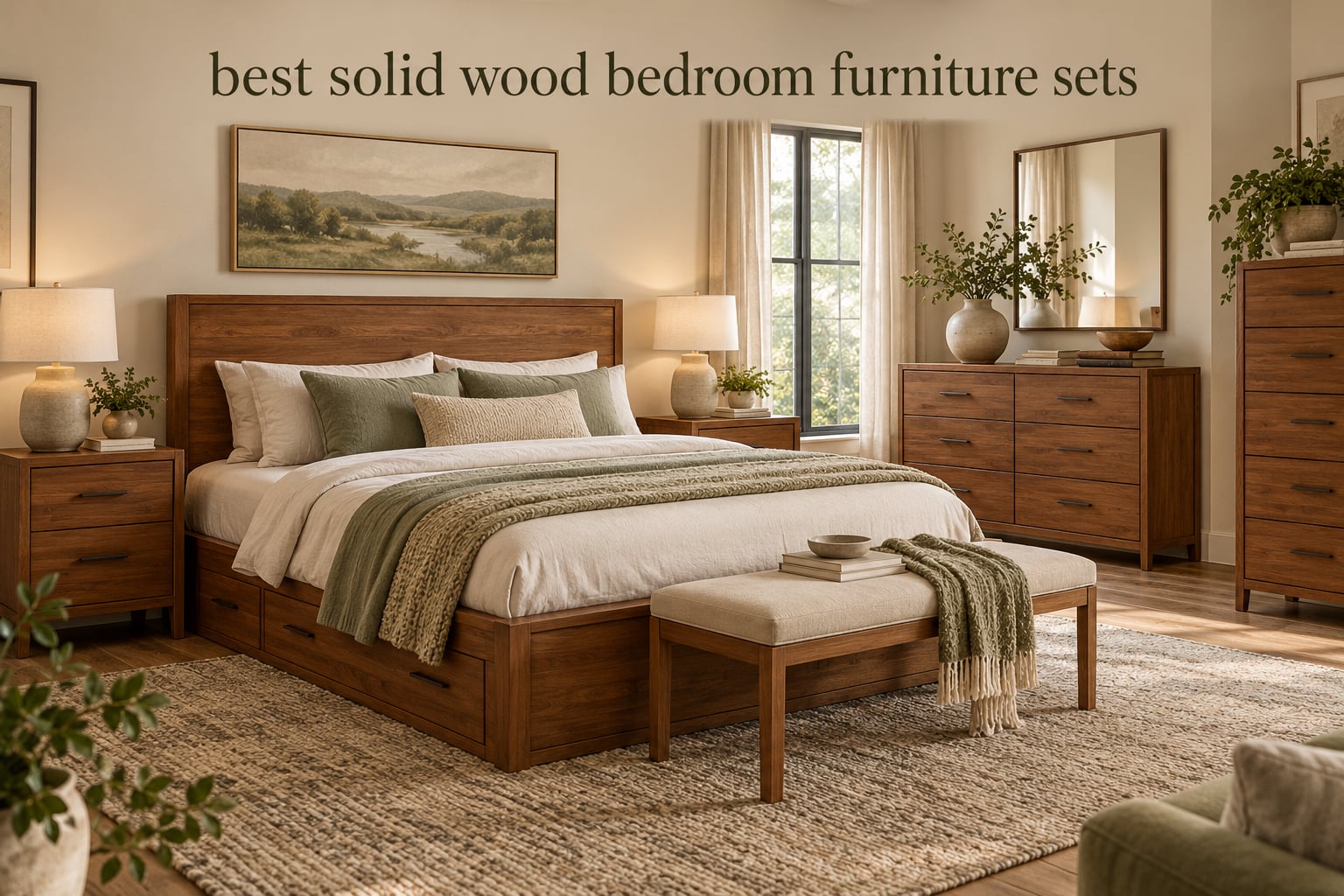 best solid wood bedroom furniture sets