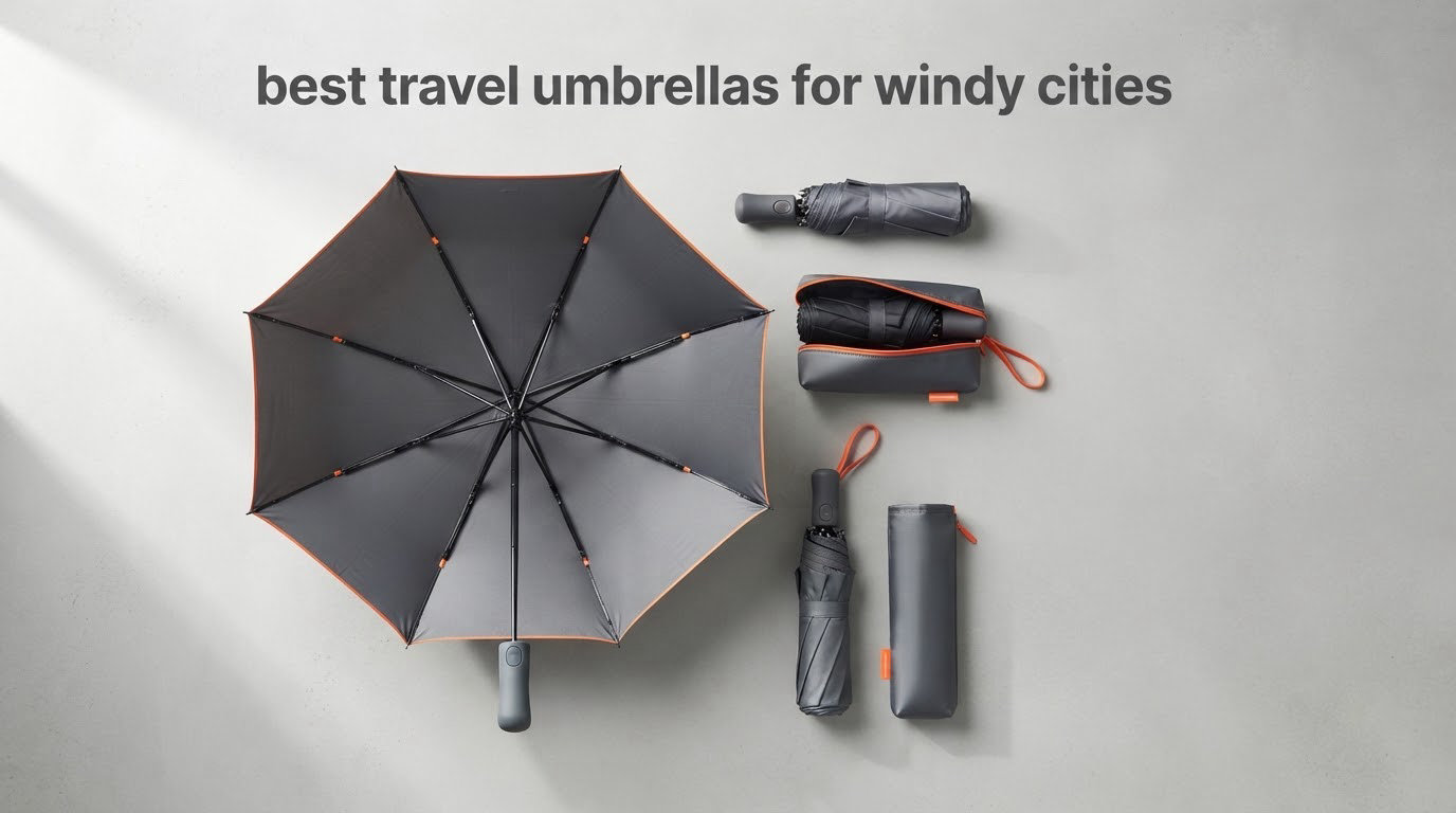 best travel umbrellas for windy cities