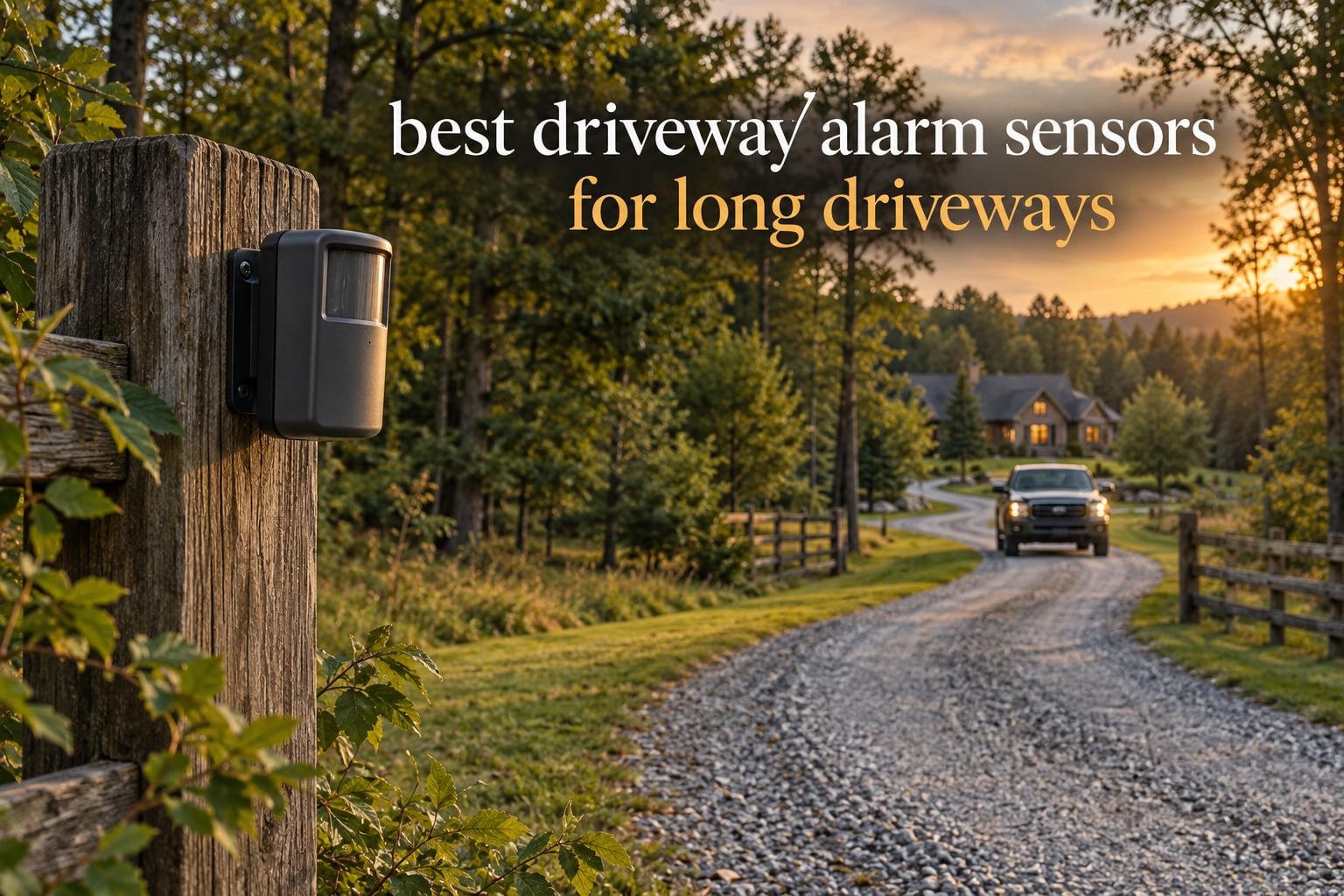 best driveway alarm sensors for long driveways