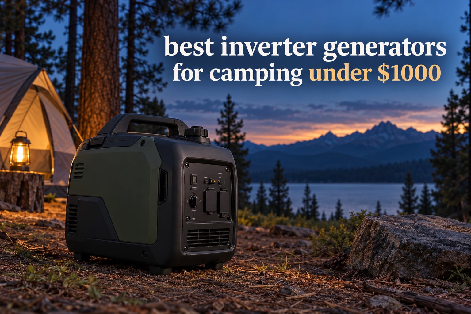 best inverter generators for camping under $1000