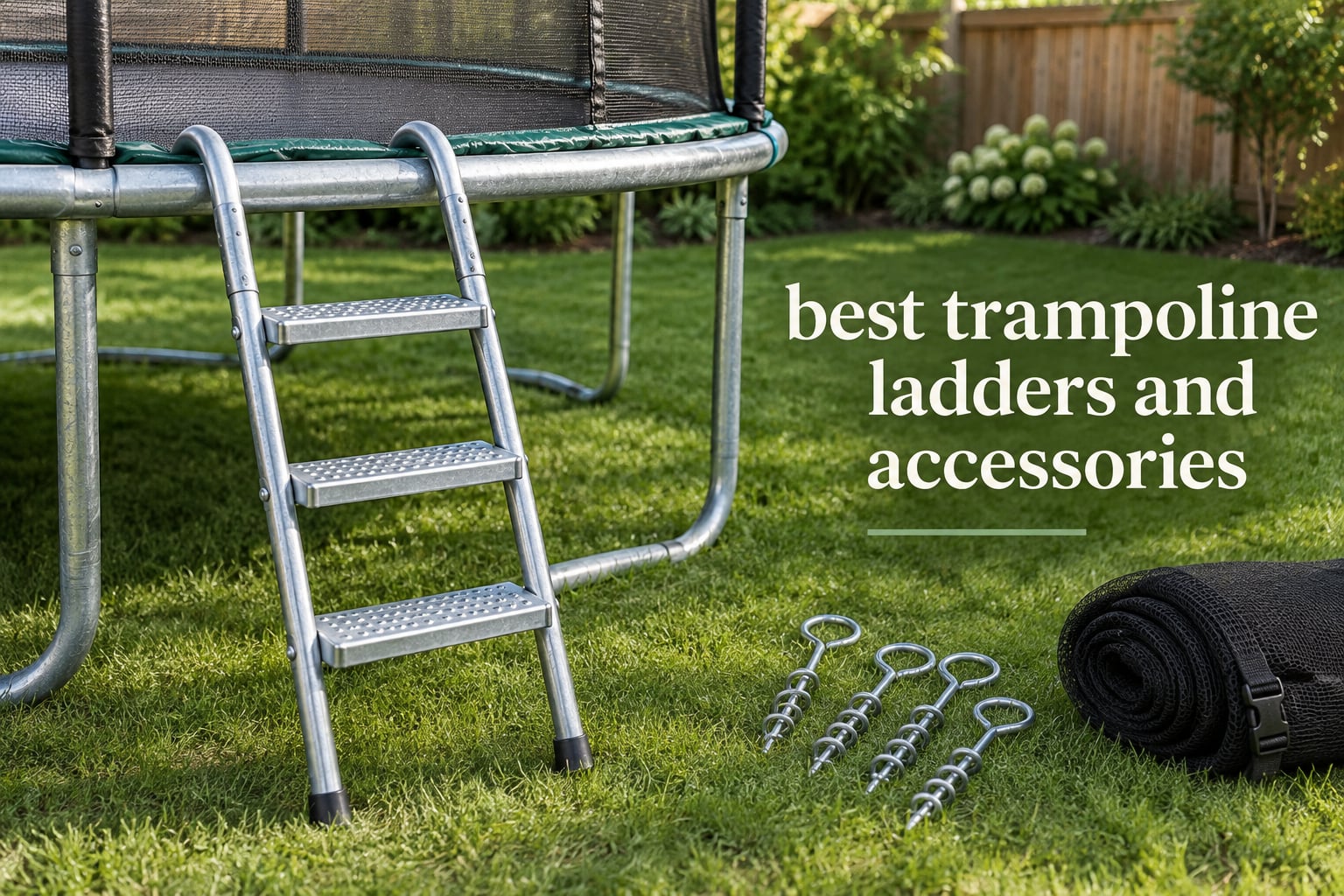 best trampoline ladders and accessories