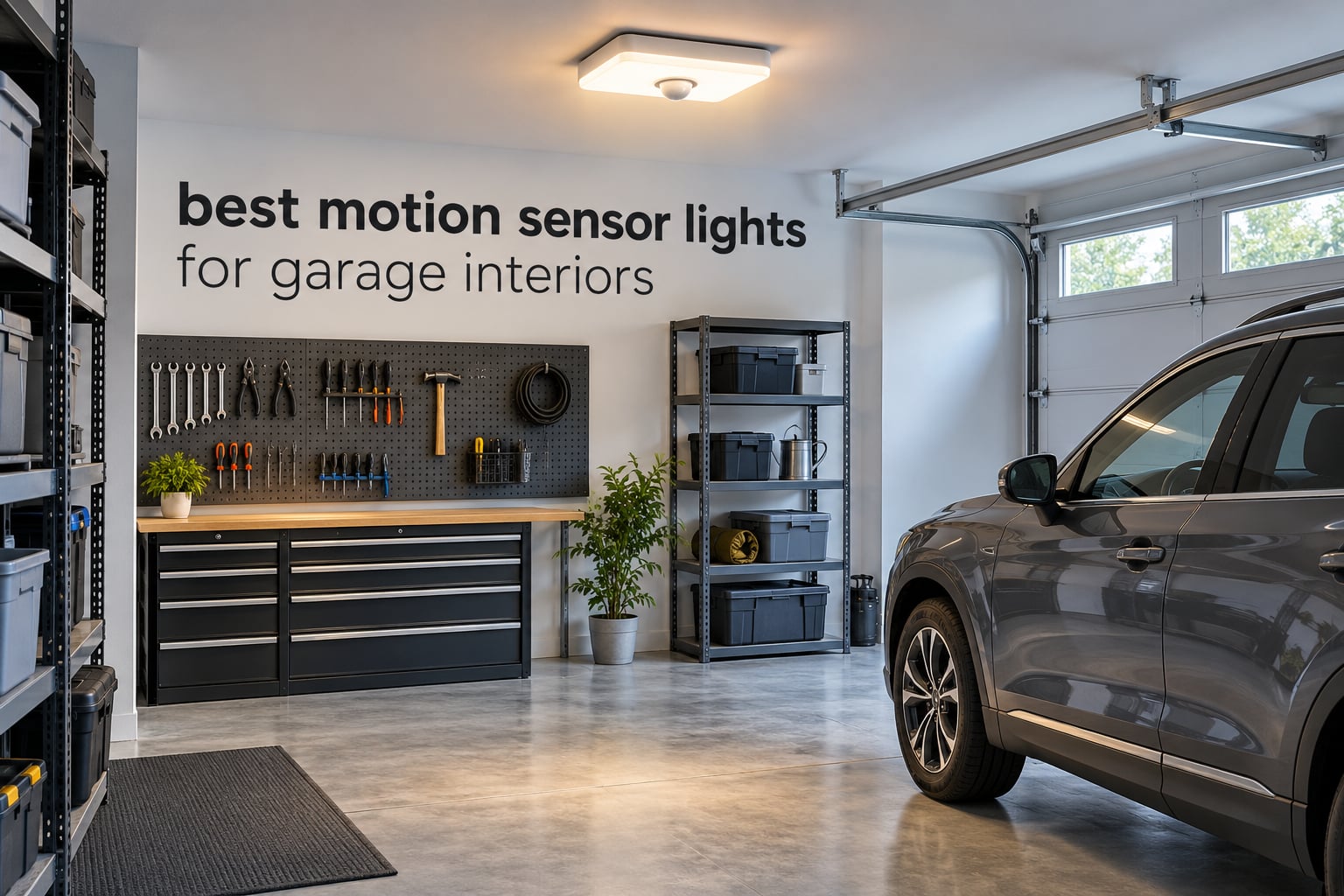 best motion sensor lights for garage interiors