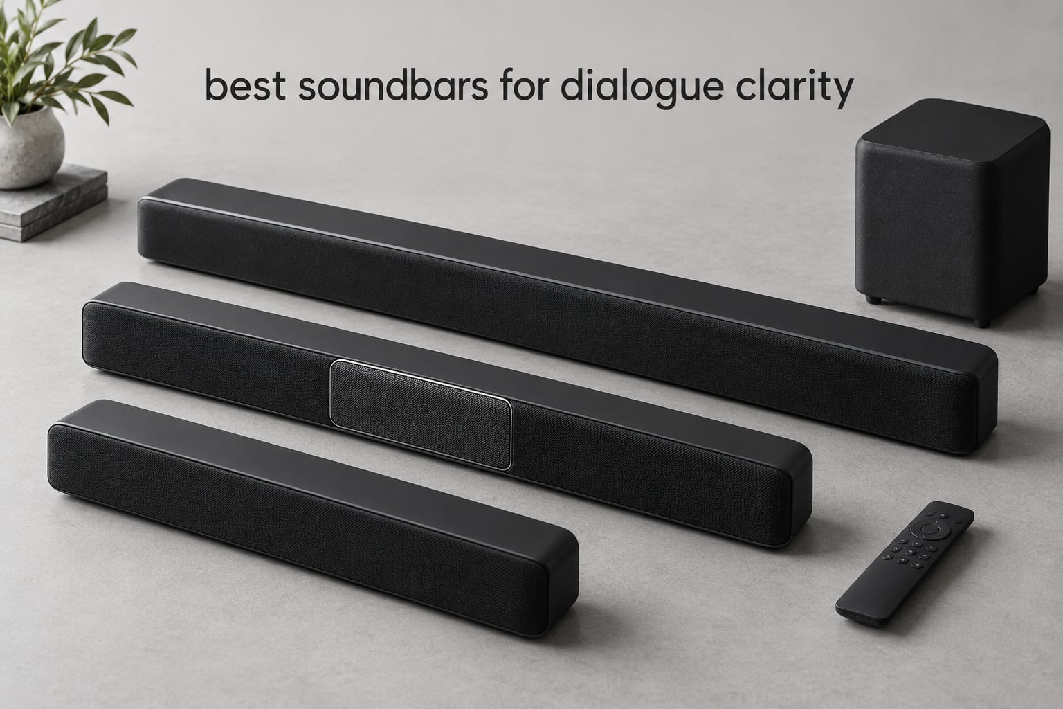 best soundbars for dialogue clarity