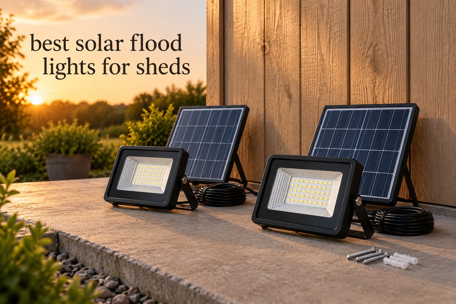 best solar flood lights for sheds