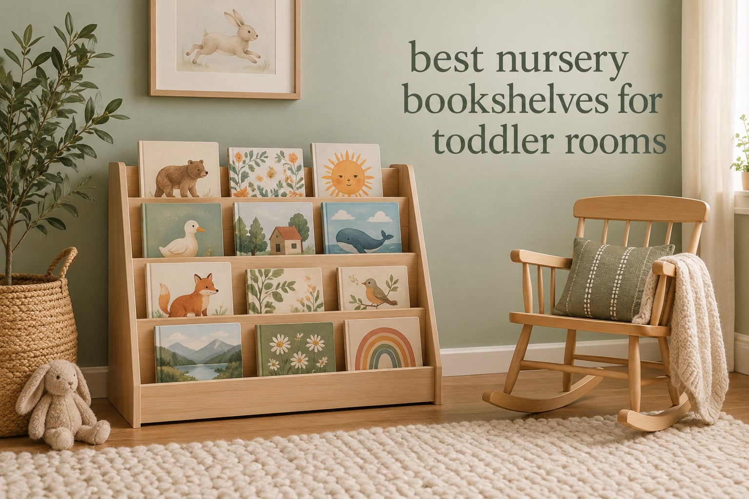 best nursery bookshelves for toddler rooms