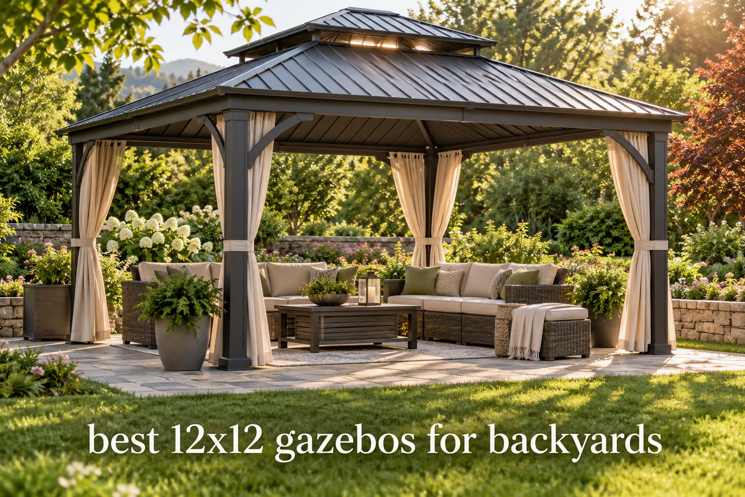 best 12x12 gazebos for backyards
