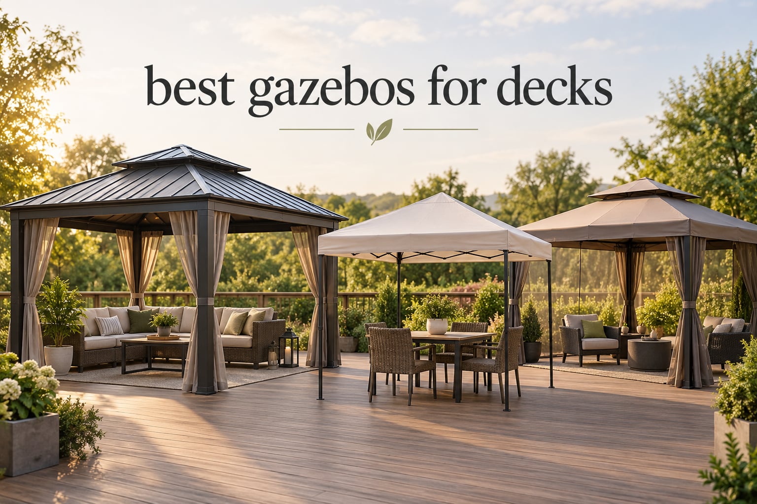 best gazebos for decks
