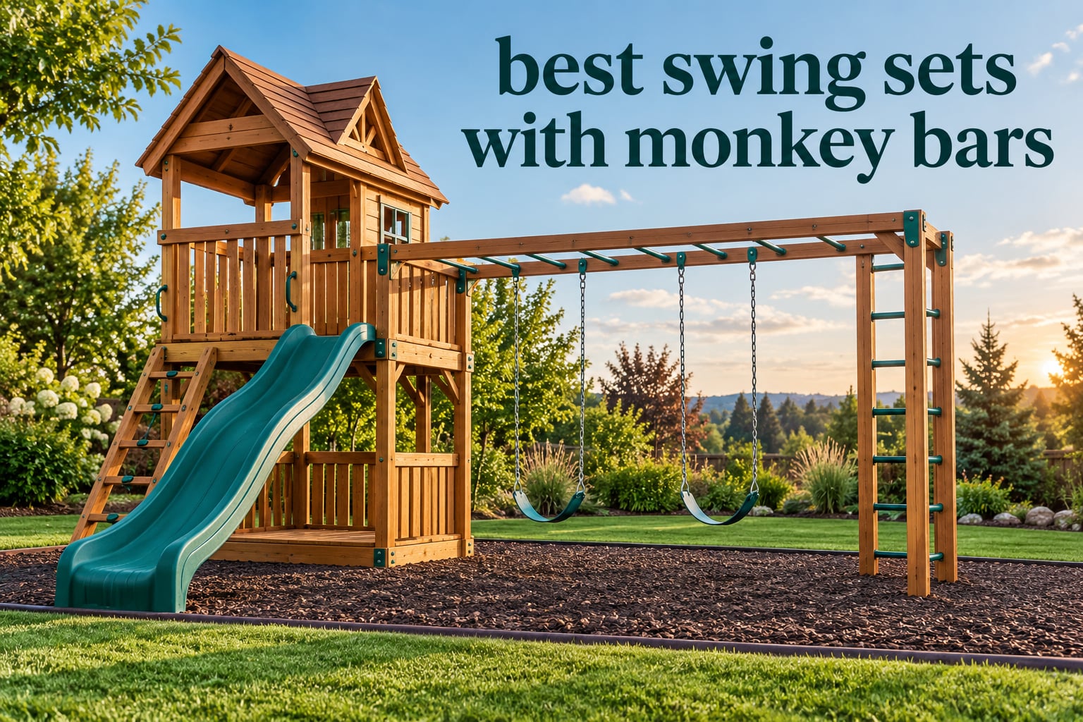 best swing sets with monkey bars