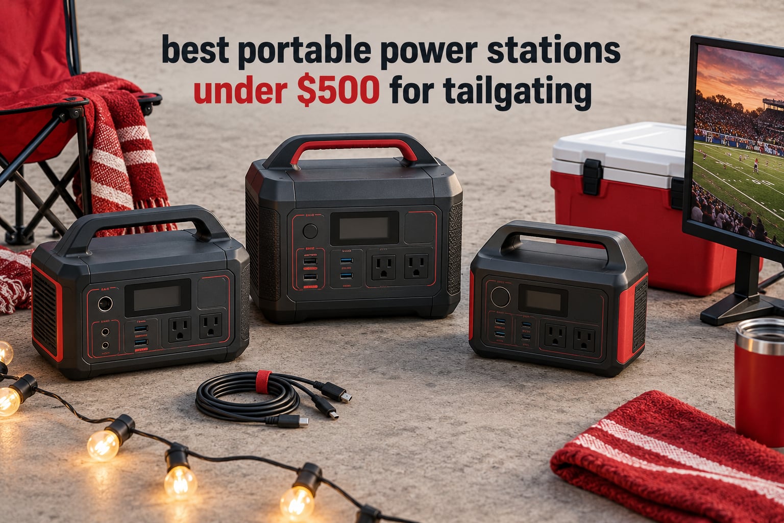 best portable power stations under $500 for tailgating