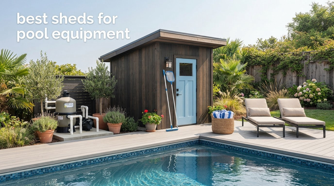 best sheds for pool equipment