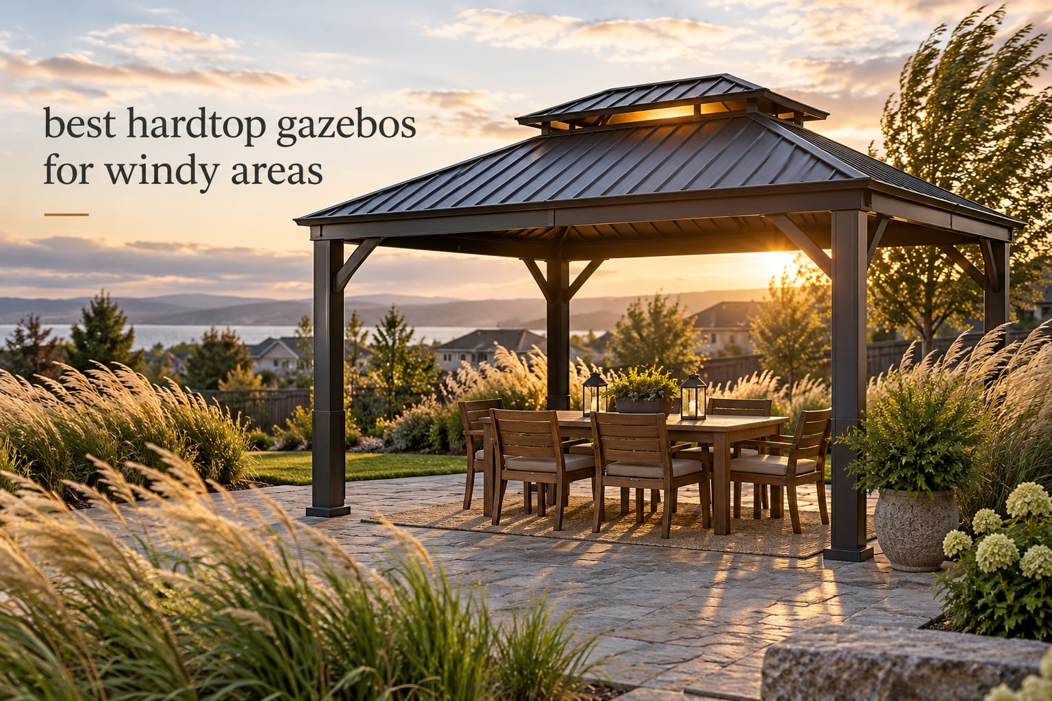 best hardtop gazebos for windy areas