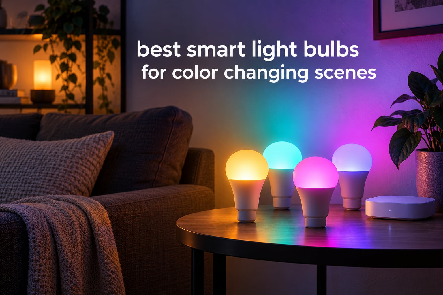best smart light bulbs for color changing scenes