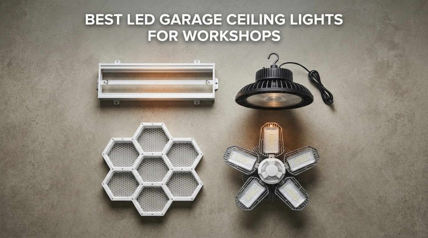 best led garage ceiling lights for workshops
