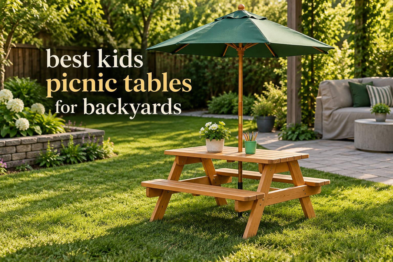 best kids picnic tables for backyards