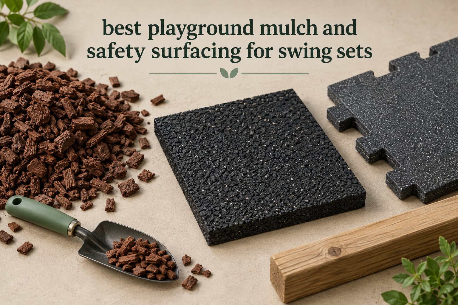 best playground mulch and safety surfacing for swing sets