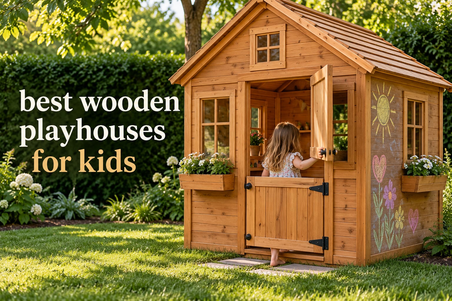 best wooden playhouses for kids