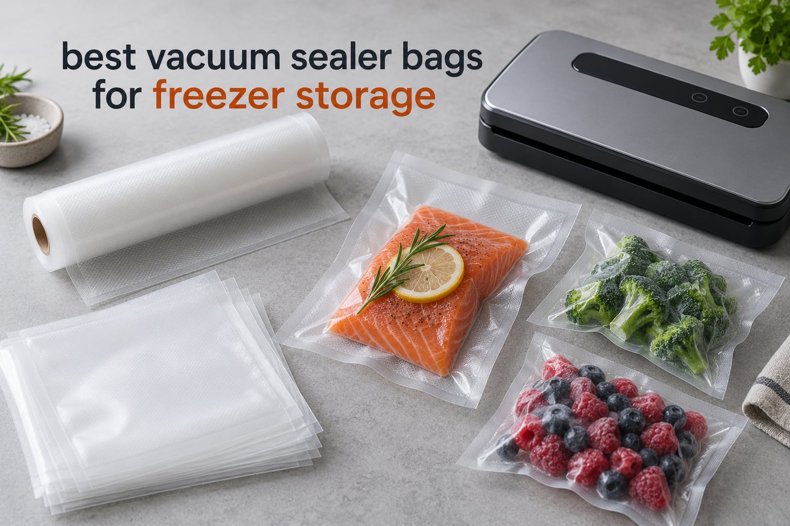 best vacuum sealer bags for freezer storage