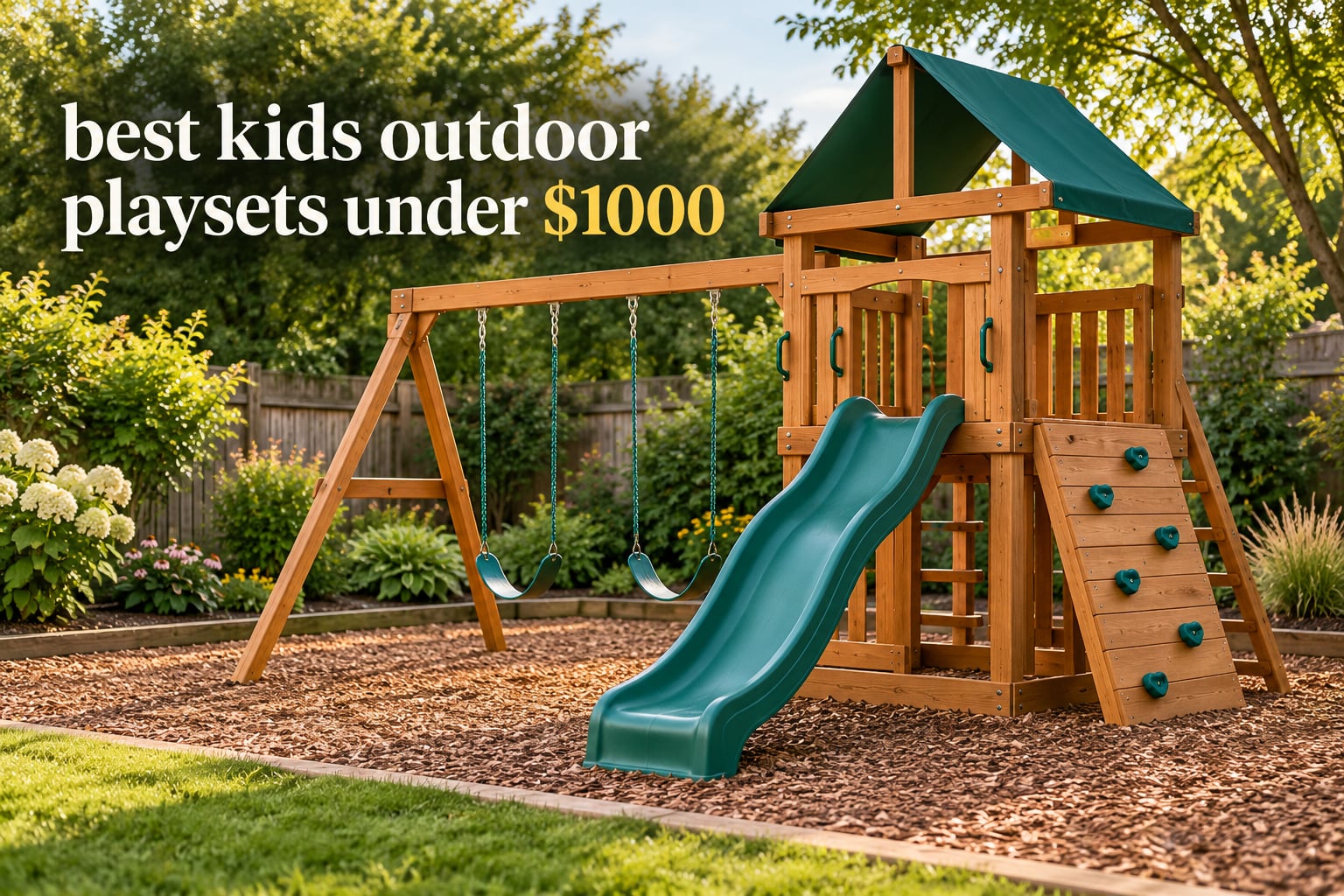 best kids outdoor playsets under $1000