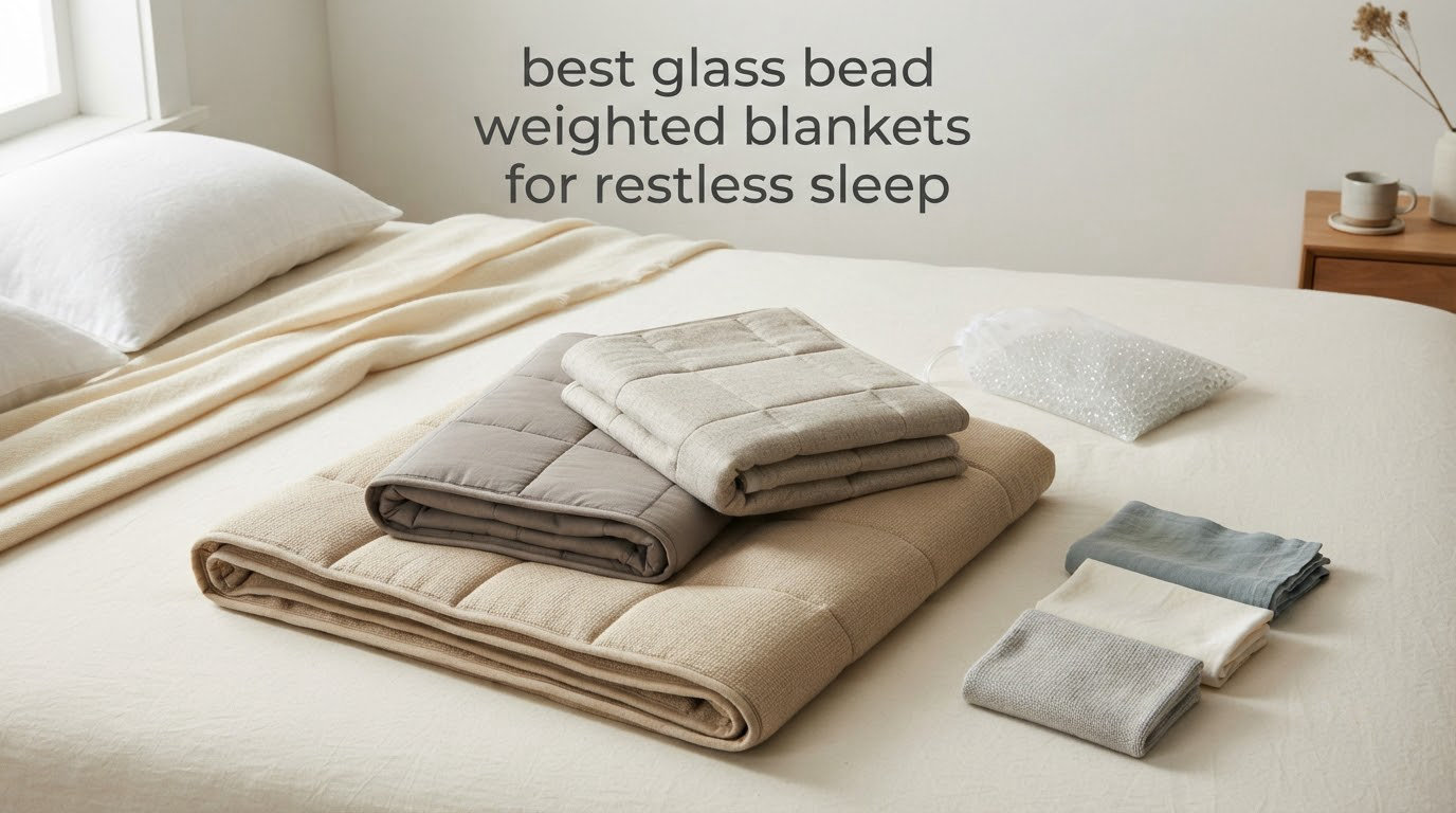 best glass bead weighted blankets for restless sleep