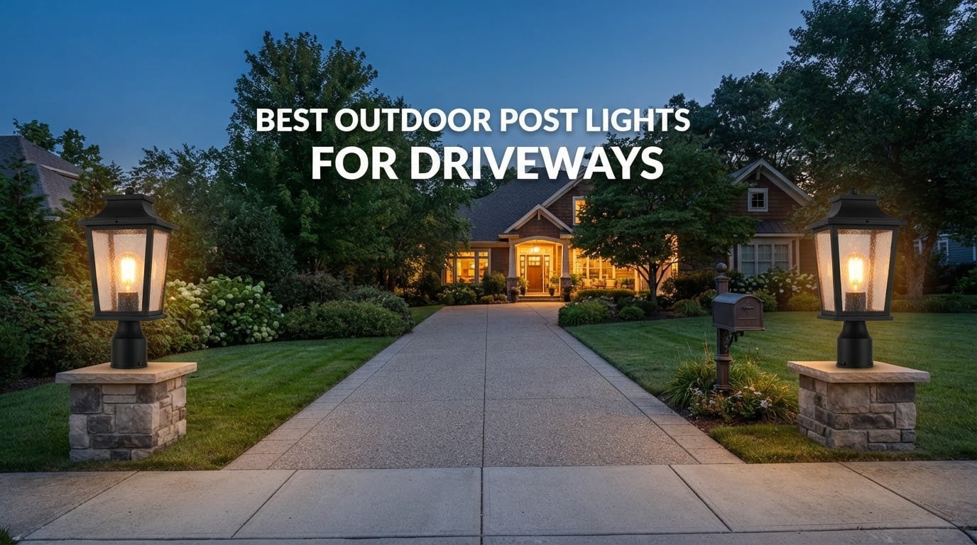 best outdoor post lights for driveways