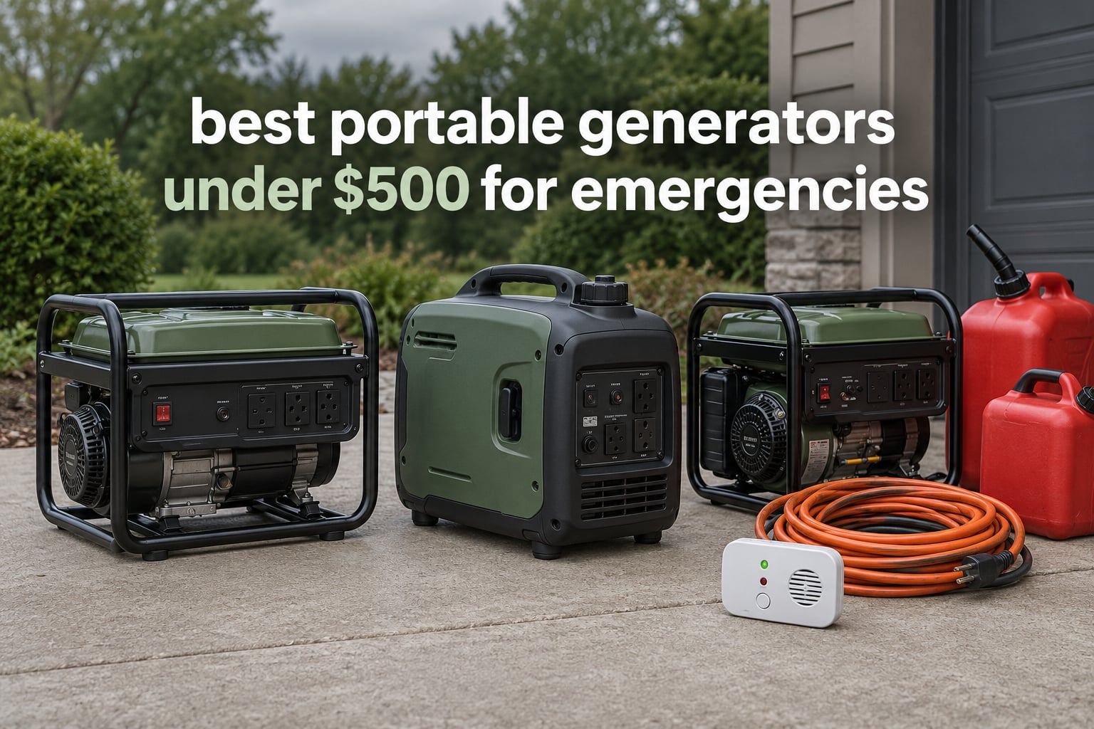 best portable generators under $500 for emergencies