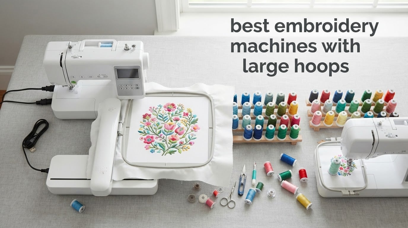 best embroidery machines with large hoops