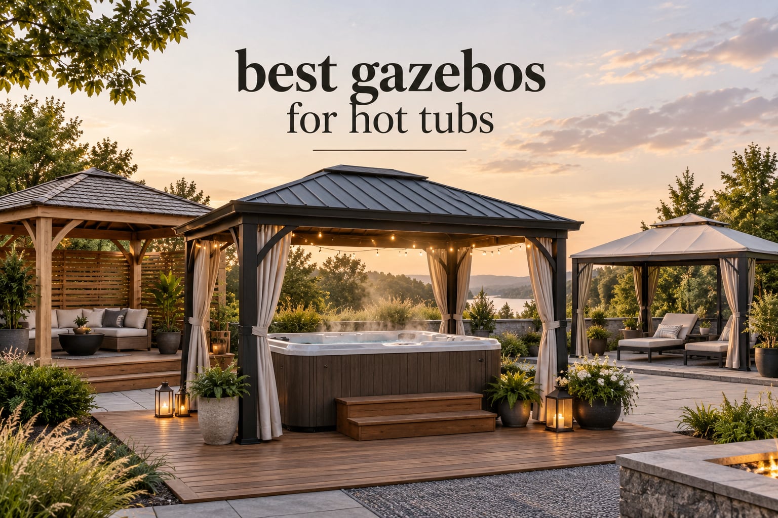 best gazebos for hot tubs