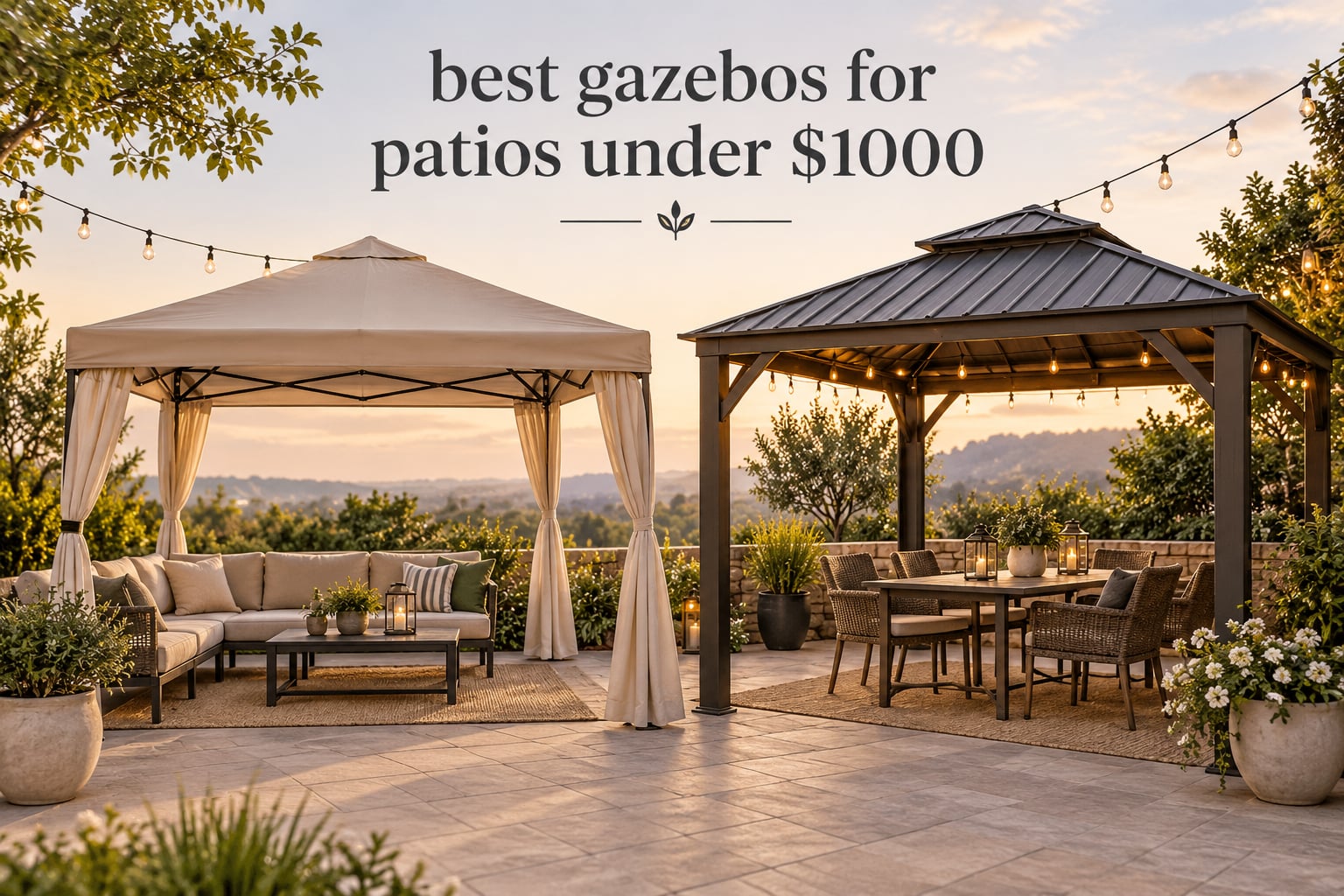 best gazebos for patios under $1000